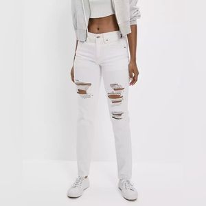 American Eagle White Ripped Jeans Women’s